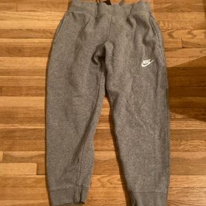 Gray nike sweats kids size m